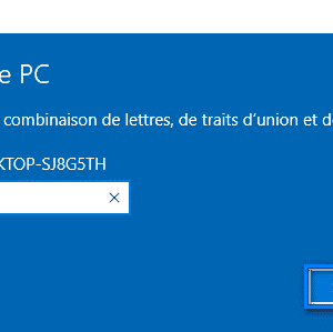 Changer le nom de l’ordinateur Windows 10