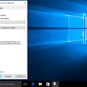 Personnaliser la barre des taches Windows 10